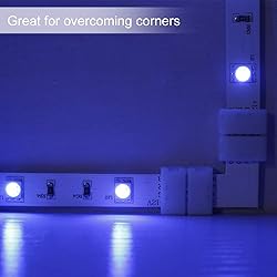 LightingWill 10Pack L Shap 4-Pin RGB LED Light