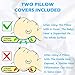 ZOSTRATI Baby Head Shaping Pillow - 2 Washable 100% Cotton Covers for Newborn Infant to Prevent Flat Head or Plagiocephaly Syndrome | Soft Memory Foam Flathead Cushion | 0-12months | White
