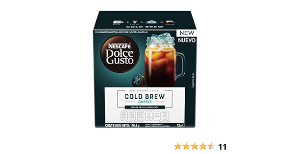 Nescafé Dolce Gusto - Cápsulas Dolce Gusto Cold Brew - Café Frío - 12  cápsulas : Amazon.com.mx: Alimentos y Bebidas