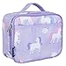 Wildkin Kids Insulated Lunch Box – Durable and Reusable for School & Travel - Unicorn