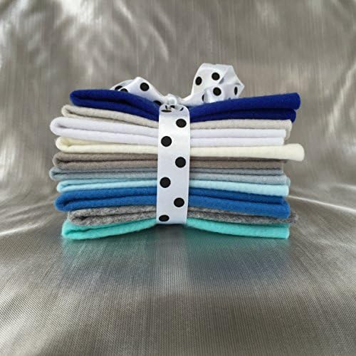 Mixed Felt * Coloured Themes (10 Sheets Per Pack) Sheet Size 11cm x 22 cm (Frosty Christmas) Art Craft Kit