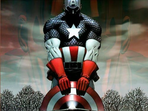 Captain America Comic Movie Canvas Print Framed 30 x 20 Inch