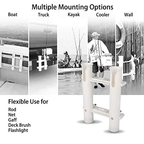 CAIKEI Fishing Rod Rack Rod Holders Tube Rod Racks with Reel and Tools Slot for Rod Fishing, Deep Sea Fishing and Trolling - Thumbnail 2