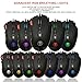 12 Buttons RGB MMO Gaming Mouse, NPET M50 Ergonomic FPS Programmable Backlit Wired Gaming Mice with Fire Button, Tunable Weights, Up to 10000DPI for Notebook, PC, Laptop, Computerthumb 4