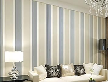 Linlinqiangz Mediterraner Stil Vertikalen Streifen Vliestapete Wandbild Schlafzimmer Jungen Und Madchen Kinderzimmer Wand Papier Decor Beige Amazon De Kuche Haushalt