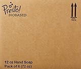 An Amazon Brand - Presto! Biobased Hand Soap, Lime Mint Scent (6 pack)