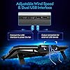 Laptop-Cooling-Pad-Gaming-Laptop-Cooler-Pad-with-6-Ultra-Quiet-Powerful-Fans-Adjustable-height-and-Speed-With-Cool-Blue-LED-Lights-Perfect-for-12-17-laptop-Portable-Cooler-Pad Laptop Cooling Pad, Gaming Laptop Cooler Pad with 6 Ultra Quiet Powerful Fans, Adjustable height and Speed With Cool…