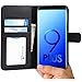 Abacus24-7 Samsung Galaxy S9 Plus Case Wallet with Flip Cover and Stand for The S 9+ Phone Black