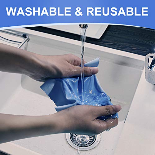 12 Pack Microfiber Cleaning Cloths 6" x 7" Microfiber Glasses Cloth