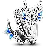 LAZA 925 Sterling Silver Charm for Bracelet Necklace Dangle Love Mom Butterfly Party Charm Beads Pendants DIY Jewelry for Women