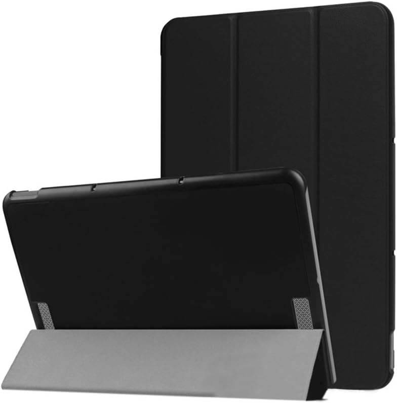 Meijunter Black Hard Folio Leather Holder Case Cover For 10.1" ASUS Transformer Book T101HA Tablet