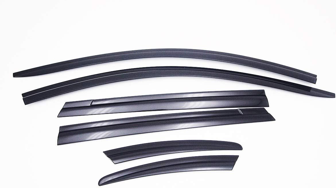 AUTO CLOVER Wind Deflectors Set for Mazda CX-5 2018+ (6 pieces), smoke - Image 3