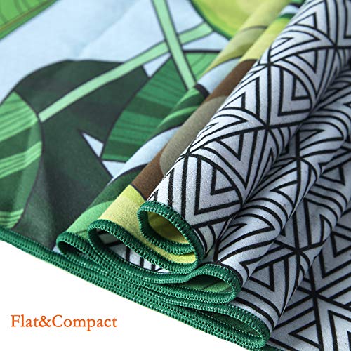 NovForth Avocado Microfiber Pool Beach Towel - Quick Dry Sand Free Proof Outdoor Rack Swim Micro Fiber Blanket Thin Yoga Mat Personalized Girls Women Men Body (31.5" x 63")