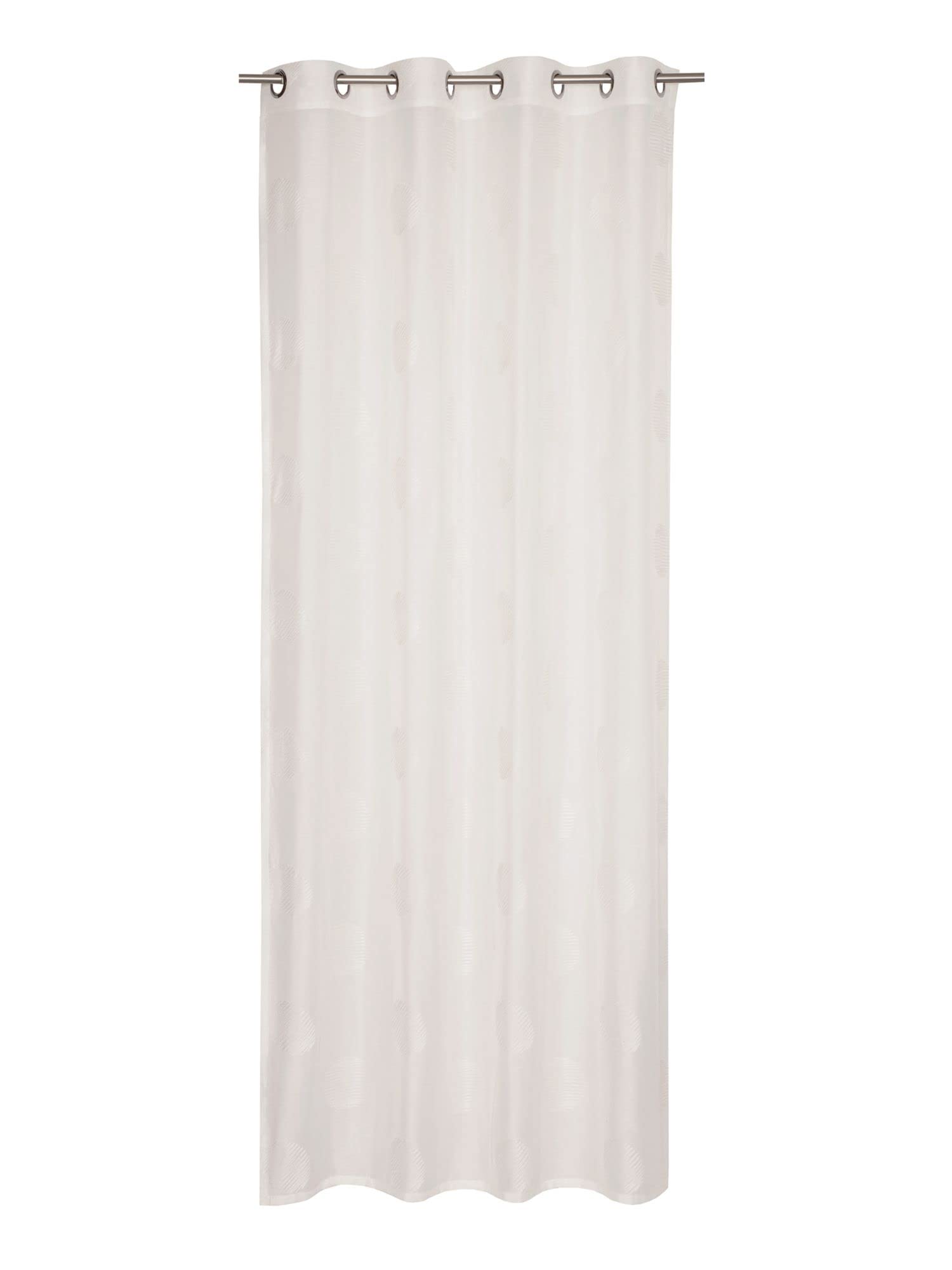 ESPRIT Home Culo-S Eyelet Curtain, Fabric, White, 250 x 140 cm