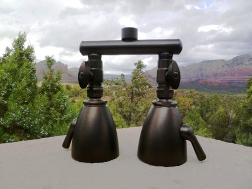 Dual Giessdorf 6 Jet Shower Heads - Oil Rubbed Bronze
