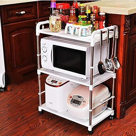 JZX Horno de microondas Polea del estante Estante de ...
