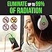 EMF Protection Cell Phone Sticker - Anti Radiation Shield Blocker - EMR Neutralizer EMF Meter Tested - Works with All Mobile Phones Cases iPad iPod MacBook Laptops TVs WiFi Protector (Silver 6pcs)
