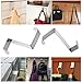 BESTOMZ 12pcs Over Door Hanger, Stainless Steel Over Door Hooks Cabinet Draw Clothes Hanger