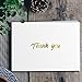 100 Thank You Cards with Envelopes - Thank You Notes, White & Gold Foil - Blank Cards with Envelopes - For Business, Wedding, Graduation, Baby/Bridal Shower, Funeral, Professional Thank You Cards Bulk