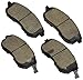 Bosch BE815AH Blue Disc Brake Pad Set with Hardware for Select Infiniti I35; Nissan Altima, Cube, Maxima, Sentra, Versa; Suzuki SX4 - FRONT