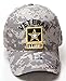 US Army Official License Structured Front Side Back and Visor Embroidered Hat Cap - Veteran Camo