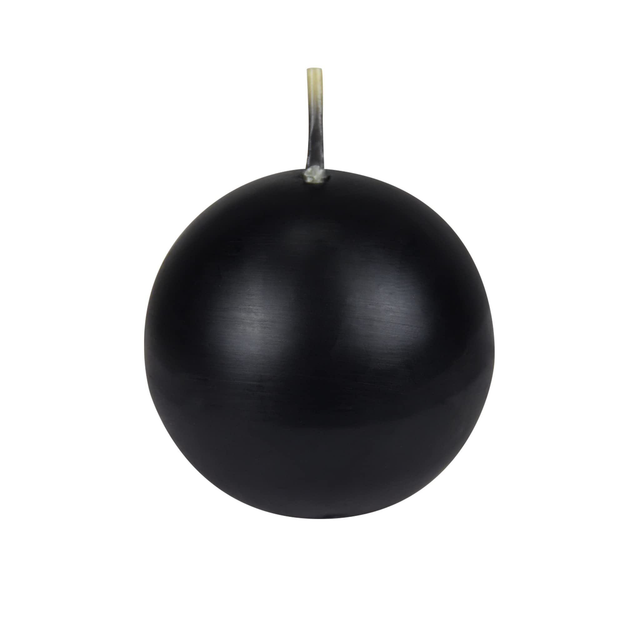 Photo 1 of Zest Candle 6-Piece Ball Candles, 3-Inch, Black