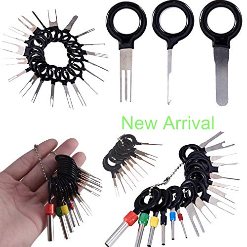 BingSnow 46 Pcs Auto Terminals Removal Key Tool Pins Terminals Removal Tools Set Terminal Pin Extractor Puller Repair Remover Key Tools for Car Auto Wire Connector - Thumbnail 6
