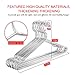 PUERSIT Stainless Steel Mental Hanger, Wire Hangers for Clothes 50 Packs Strong Metal Wire Hangers Coat Hangers Clothes Hangers Standard Hangers for Home and Kitchen，Silver