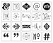 Heidi Swapp Light Box Icons Basics Inserts by American Crafts | 20 unique icons in black & white