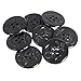 Mibo Naval Anchor Peacoat Button with Step Back - 2 Holes - 40 Line - Black
