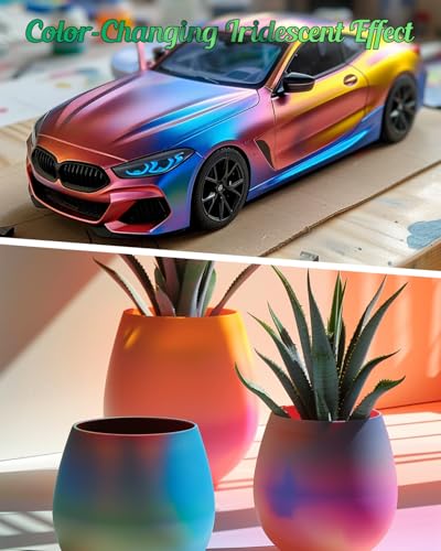 X ARTY HUB Airbrush Paint – 42 Colours with 120 ml Thinner, Acrylic Paints for Model Making, Ready to Use, Water-Based Set with Iridescent, Fluorescent and Metallic Colours