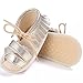 Weixinbuy Baby Boy's Girl's Anti Slip Soft Sole Tassel Lace Strap Sandals Shoes Gold