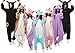 Sayadress Lovely Animal Cosplay Halloween Costumes Pajamas for Unisex Adults (M, Purple Espeon)