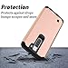 LG K10 Phone Case, LG Premier LTE Case, Starshop Hybrid [Shock Absorption] Rugged Impact Advanced Armor Phone Cover With [Premium Screen Protector Included] For LG K10 / LG Premier LTE (Rose Gold)