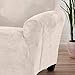Great Bay Home Velvet Plush Stretch Loveseat Slipcover. Velvet Loveseat Furniture Protector, Soft Anti-Slip, High Stretch (Loveseat, Sand)