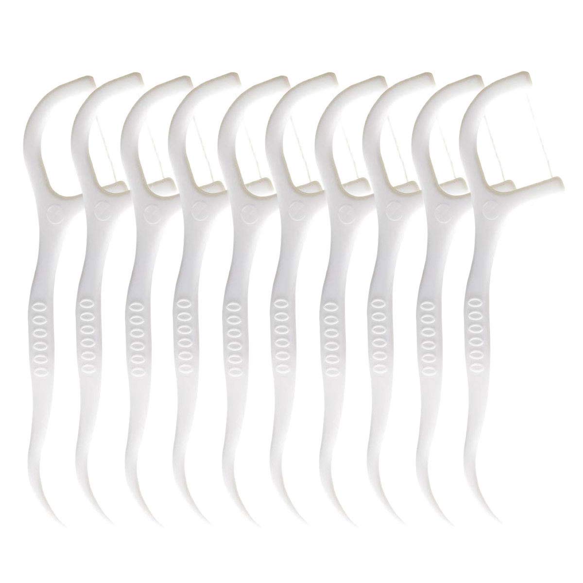 Disposable Oral Cleaning Teeth Line Family Plastic Toothpicks(100Packs, Two Boxes)