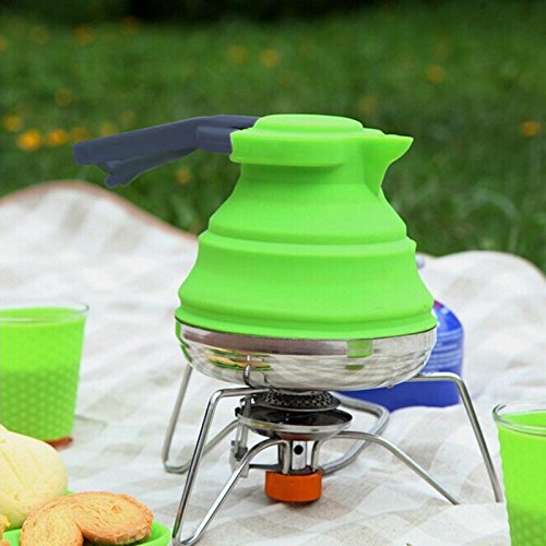 Collapsible Camping Kettle for Hiking Travel Outdoors Indoors