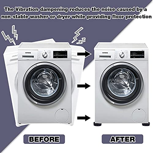 Anti Vibration Pad for Washer Dryer 4 Pack Washing Machine Feet