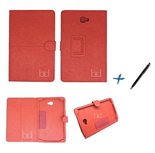 Capa Case Galaxy Tab A Note - 10.1´ T580 / T585 Carteira / Caneta Touch (Vermelho)