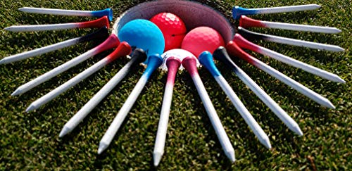 50 of The Most Vibrant Pink Plastic Golf Tees - Multiple Colors to Choose – Extremely Durable - Color Coordinate Any Outfit with These Stunning Tees - 50ct / 3.25in