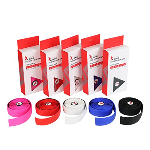 Bicycle Handlebar Tape Gel Bar Tape Wrap for Road Bikes and Cycling (Pink)
