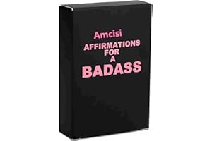 SHOPROTIK Amcisi Badass Affirmation Cards - Daily Motivational and Inspirational Cards, Birthday Gifts for Women Her,Funny Gift Ideas for Friends.