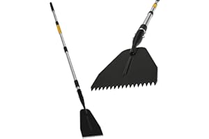 Ice Chopper Shovel with Saw-Tooth Blade, 61 Inch Jagged Scraper for Driveway, Sidewalk, All Steel Thick Snow Ice Remover Tool
