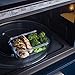 MealPrep 3-Pack Rectangular Glass Food Storage Containers - 3.5 Cups (28 Ounces) - BPA Free - Dishwasher, Microwave, Oven, Freezer Safe - Leak Resistant - Minimalist Style