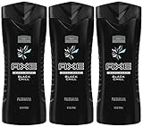 Axe Body Wash, Black Chill, 16 Fluid Ounce (Pack of 3)