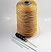 Heavy Duty Big Waxed Thread (1400 Metter,0.5mm) With Needle and Awl For Shoe Repair,binding, sewing mattresses, upholstery in the car,sack gunny bag package,or Fishing Net ,ect.