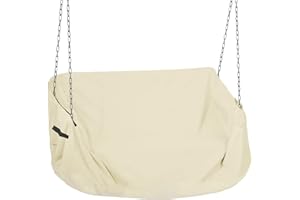 YHINGG Porch Swing Cover 63 Inch Water-Resistant 600D Oxford Hanging Outdoor Swing Cover All Weather Protected Swing Covers for Outdoor Furniture