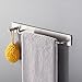 Kes Self Adhesive SUS 304 Stainless Steel Towel Bar with Hook Storage Bathroom Kitchen Hand Hanger Stick On Sticky Contemporary Style, Brushed Finish, BTH7200-2