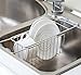 Kitchen Sponge Holder, Aiduy Adjustable Sink Caddy Brush Soap Dish Scrubber Drainer Rack - Stainless Steel