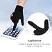 Vbiger Men Winter Warm Gloves Windproof Anti-slip Touch Screen Gloves Cold Weather Gloves Liner (XL) Black
